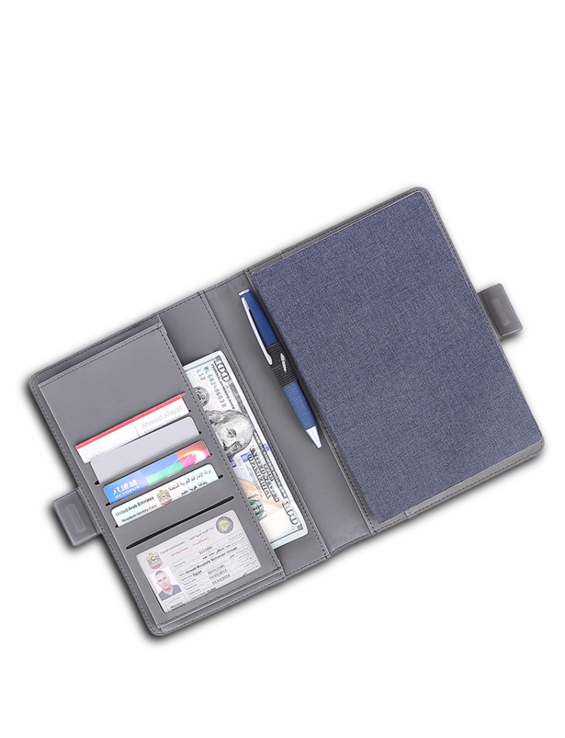 E3112 | CHARGE NOTE – A5 Wireless Charger Notebook with NFC Technology and 5000mAh Power Bank - Image 2