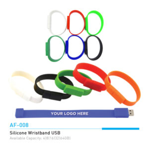 AF 008 SILICONE WRISTBAND USB FLASH DRIVES