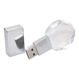 AF 015 Round Crystal Metal USB