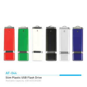 AF 044 SLIM PLASTIC USB FLASH DRIVE