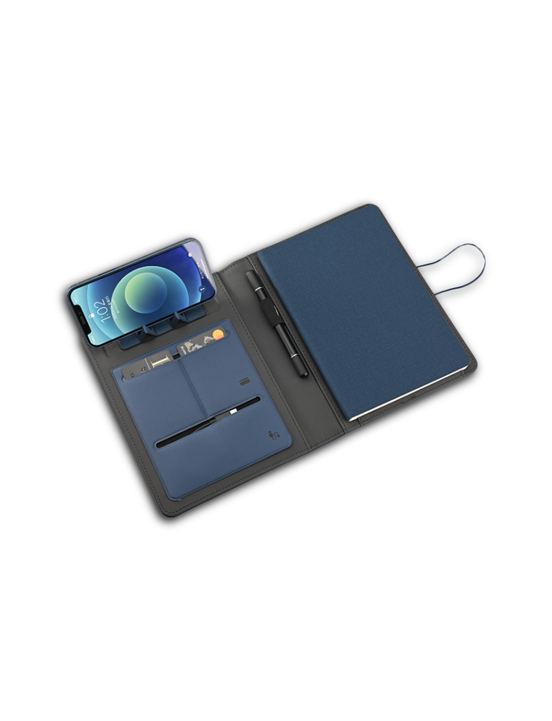 E3178 | MAGLIGHT NOTE – Illuminated A4 Notebook Organizer with 5000mAh Power Bank - Image 2
