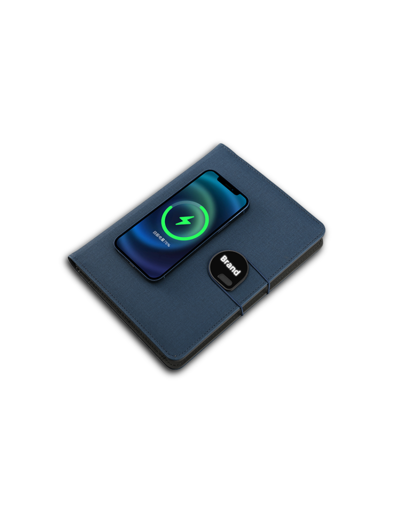 E3178 | MAGLIGHT NOTE – Illuminated A4 Notebook Organizer with 5000mAh Power Bank - Image 6