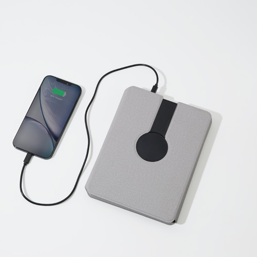 AO 34 EXECUTIVE HI-TECH PORTFOLIO POWERBANK WITH WIRELESS CHARGING LIGHT UP LOGO - Image 2