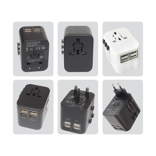 AD 10 UPRADE 4 USB PORT TRAVEL ADAPTER - Image 3