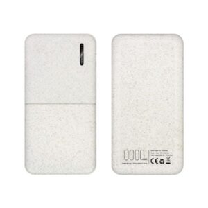 E2050 | WHEAT POWER: 10,000mAh Eco-Friendly Portable Power Bank – Sustainable Charging Solution