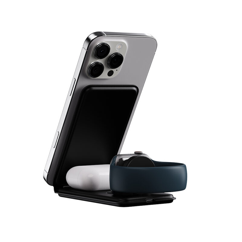 E3297 | 3n1 MAGBOLT PRO | Compact Foldable 3-in-1 Wireless Charger with 15W Fast Phone Charging & Dual Watch Compatibility - Image 3