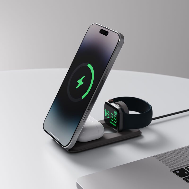 E3297 | 3n1 MAGBOLT PRO | Compact Foldable 3-in-1 Wireless Charger with 15W Fast Phone Charging & Dual Watch Compatibility - Image 5