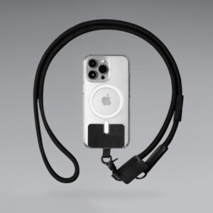 E5083 | PHONE STRAP ? Eco-Friendly Recycled Polyester Phone Holder with Insert Card and 120cm Lanyard
