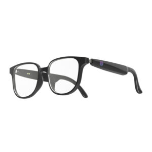 E5106 | AI-GLASS | Smart Clear Glasses with AI Chat, Language Translation, Removable Prescription Lenses & Bluetooth Connectivity