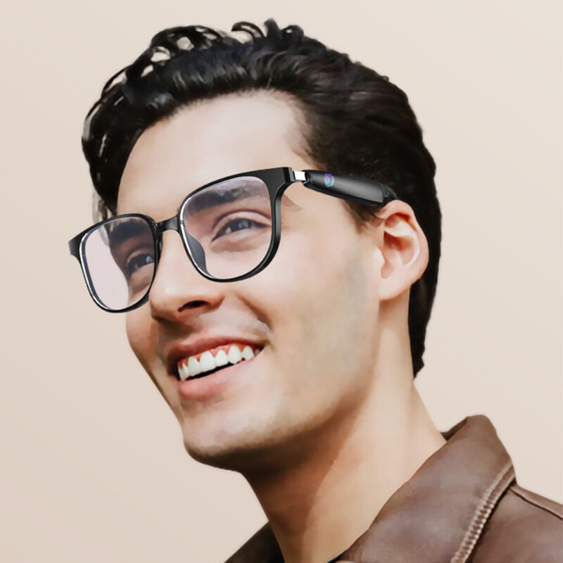 E5106 | AI-GLASS | Smart Clear Glasses with AI Chat, Language Translation, Removable Prescription Lenses & Bluetooth Connectivity - Image 2