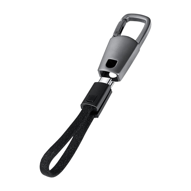 E5110 | KEYHOLE | Compact Zinc Alloy USB-C to USB-C Cable with 60W Fast Charging, Data Transfer & Stylish Keychain Design