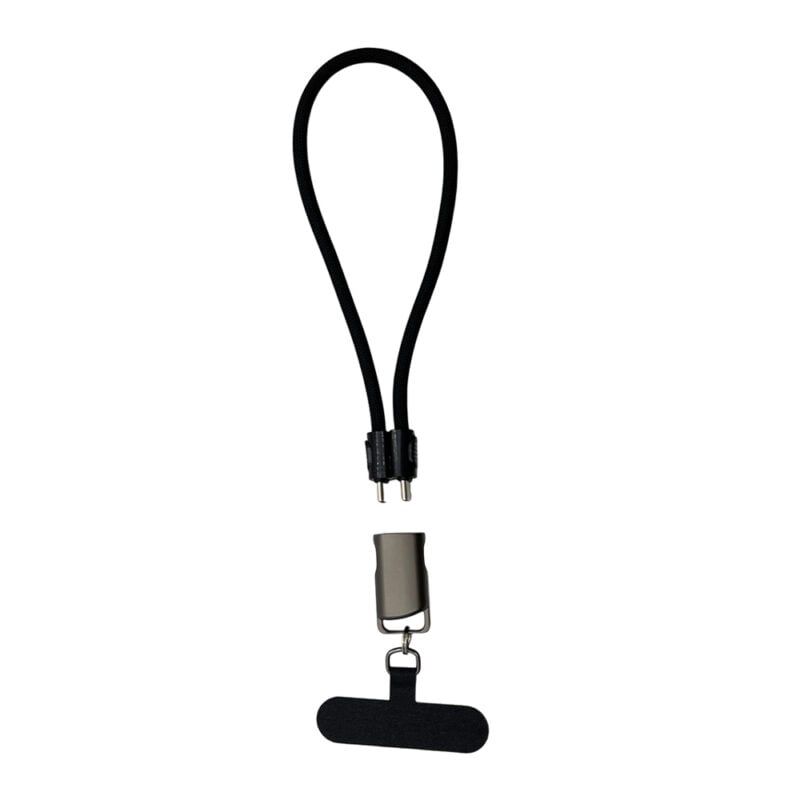 E5111 | STRAPPY | Durable USB-C to USB-C Fast Charging Cable with 60W Power & Keychain Design for Easy Portability - Image 2