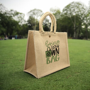 HK10-EIGEN - Jute Bag with Button Closure