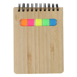HK-AFFICHE - Mini Bamboo Notebook with Memo Pad