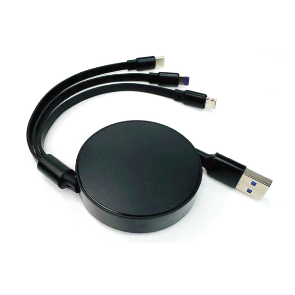 ACB 13 MULTI CHARGING RETRACTABLE CABLE 3 IN 1 Material: PC+TPE
