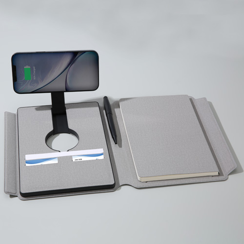 AO 34 EXECUTIVE HI-TECH PORTFOLIO POWERBANK WITH WIRELESS CHARGING LIGHT UP LOGO - Image 7