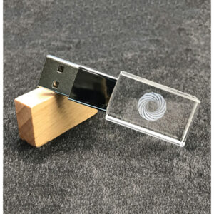 AF 102 WOODEN CRYSTAL USB FLASH DRIVE