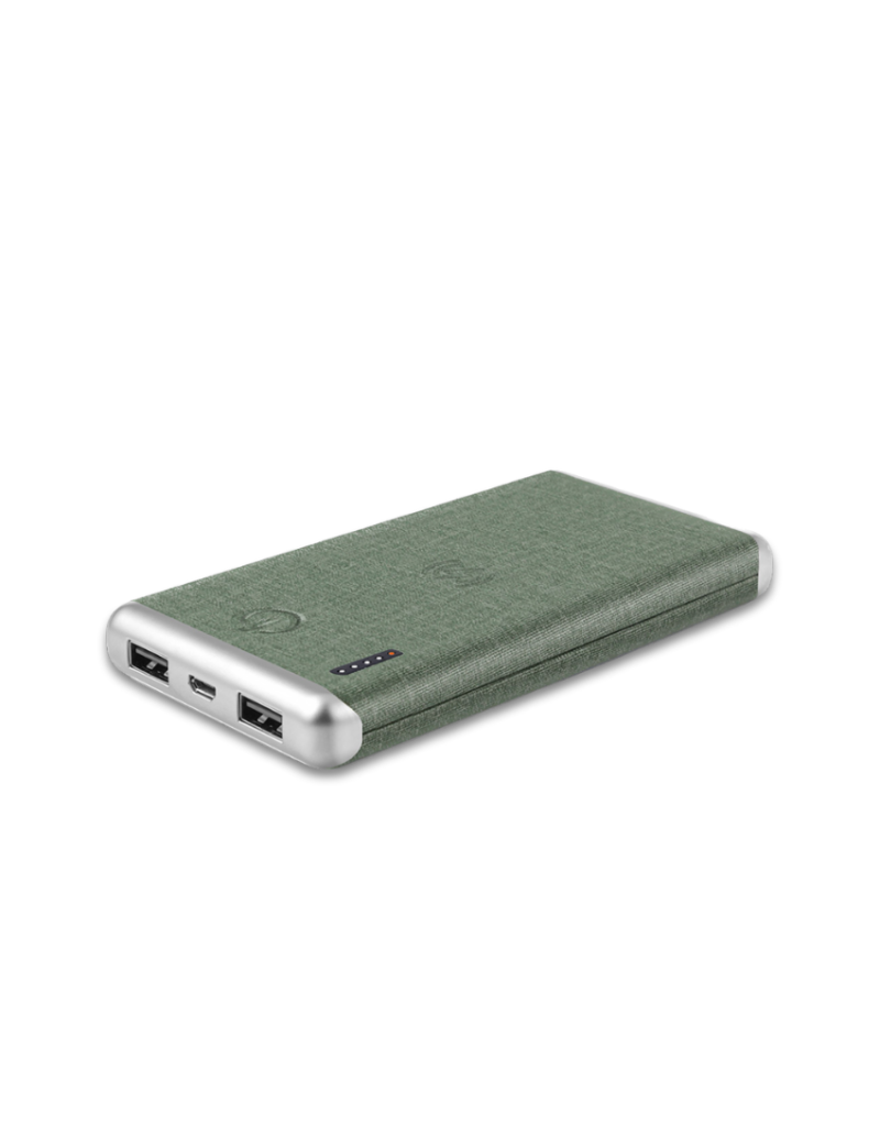E2037 | LEATHER WIRELESS – Stylish 8000mAh Wireless Power Bank with PU Leather Finish - Image 5