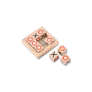 E6053 | TIC TAC TOE – Classic Wooden Game with Pine Frame and Plywood Base