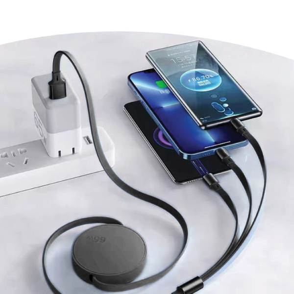 ACB 13 MULTI CHARGING RETRACTABLE CABLE 3 IN 1 Material: PC+TPE - Image 3