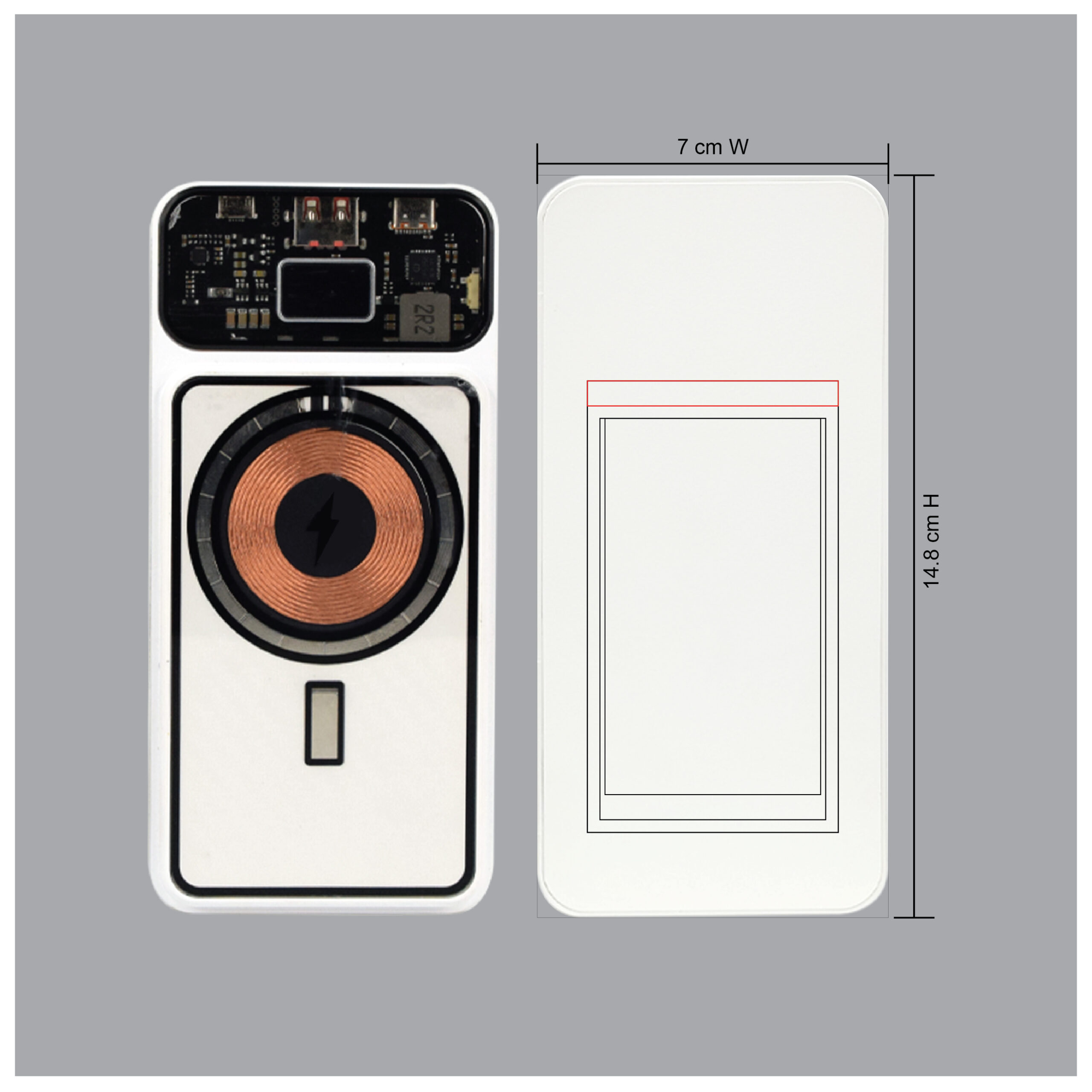 AK 124 TRANSPARENT MAGNETIC WIRELESS LIGHT-UP LOGO - Image 5