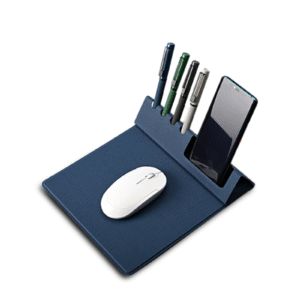 E3144 | PAD ORGANIZER – Versatile Mouse Pad with Desktop Organizer for Pens and Business Cards