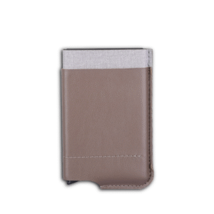 E3093 | RFID CARDHOLD – Secure PU Card Holder with External Pocket for Cash and Cards