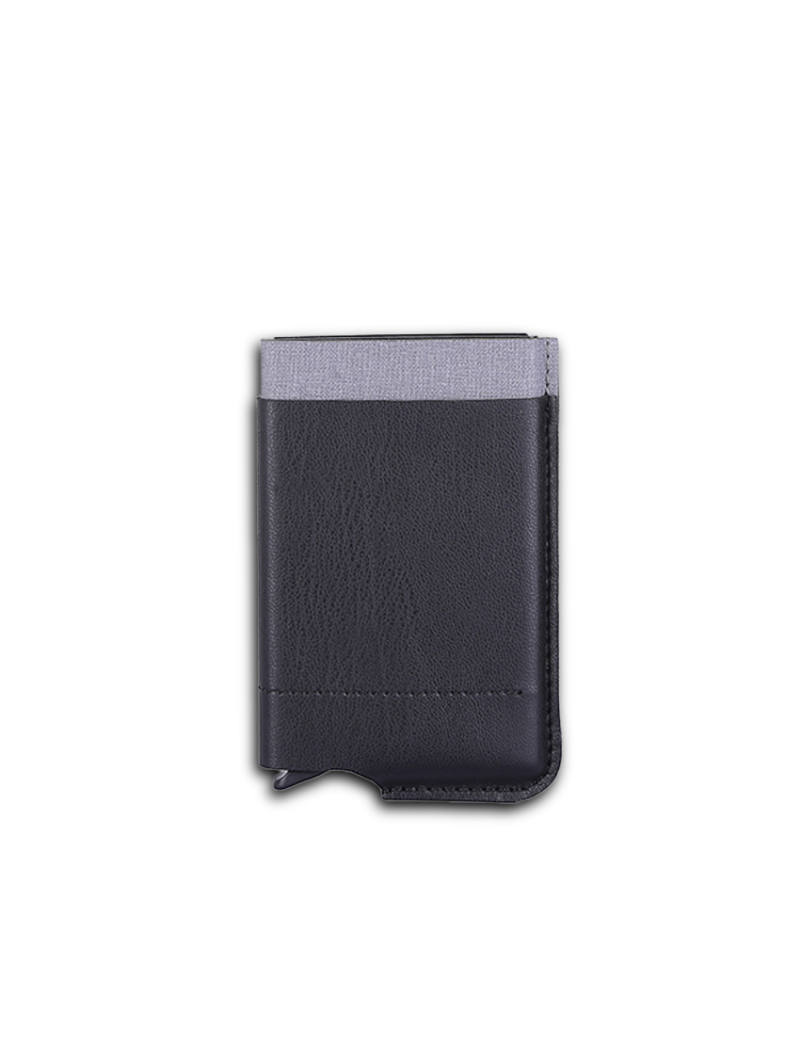 E3149 | RFID M-CARDHOLD – Secure PU Card Holder with External Pocket for Cash and Cards - Image 4