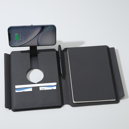 AO 34 EXECUTIVE HI-TECH PORTFOLIO POWERBANK WITH WIRELESS CHARGING LIGHT UP LOGO - Image 4